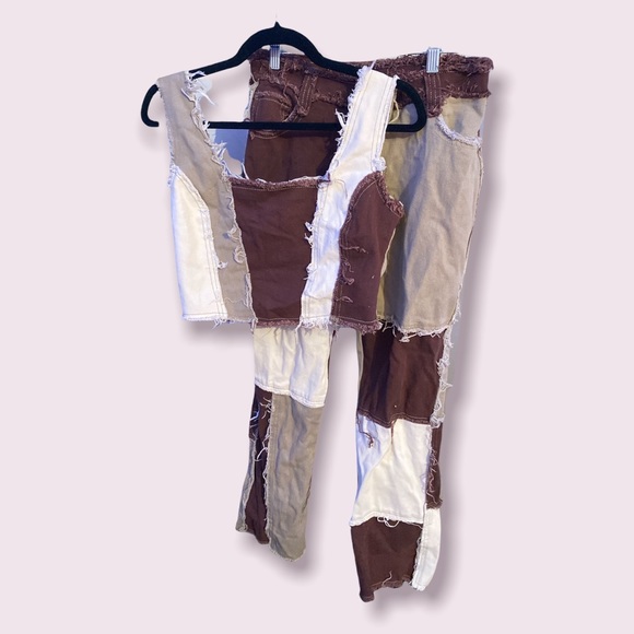 JADED LONDON Patchwork Jeans - Picture 1 of 4